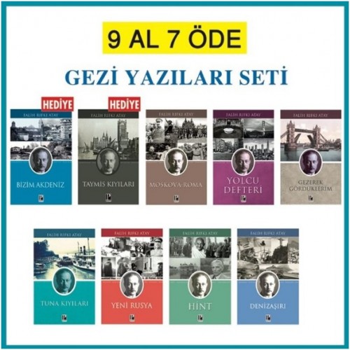 Gezi Yazıları Seti – Falih Rıfkı Atay (9 Kitap)